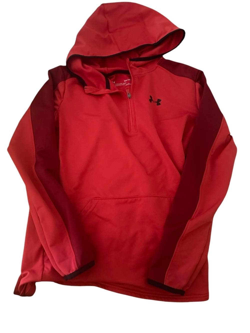 Under Armour Youth Coldgear 1/4 zip Hoodie jacket  size boys large